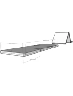 SKLADACÍ GYMNASTICKÝ MATRAC HNEDÝ 180CM LAVIČKA