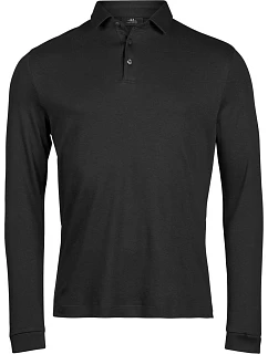 TJ 1442 Pima polo s dlouhým rukávem model 22464892 black - Tee Jays