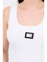 Rebrovaná blúzka s blúzkou biela