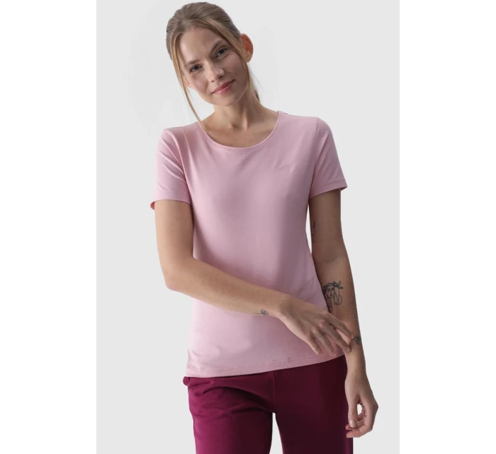 Dámské Hladké Tričko S Růžové model 21668570 - 4F