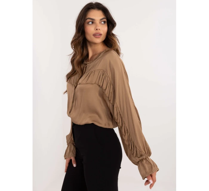 Košeľa TW KS BI 12022.16P camel