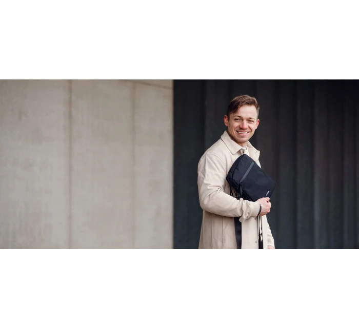 Pánska crossbody taška Vuch Tate Black Pánska crossbody taška Vuch Tate Black