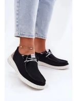 Dámske ľahké textilné poltopánky McKeylor - čierne