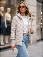 Kurtka damska pikowana z kapturem  model 22341100 - FashionStreet
