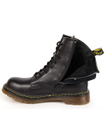 Zateplené kožené topánky Filippo W PAW77A čierna
