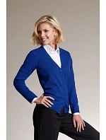 JN 660 Dámský pletený cardigan s výstřihem do V model 22488029 navy - Daiber JN 660 Dámský pletený cardigan s výstřihem do V model 22488029 navy - Daiber
