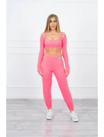 Súprava s blúzkou top ružová neónová Súprava s blúzkou top ružová neónová