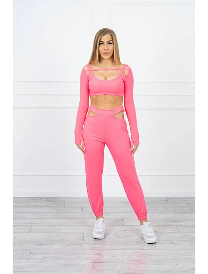 Sada s halenkou top růžová neonová Sada s halenkou top růžová neonová