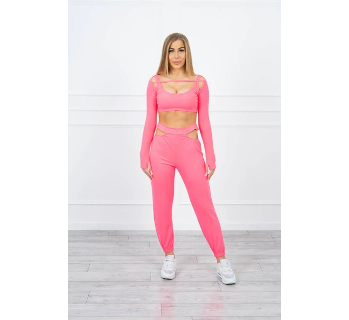 Súprava s blúzkou top ružová neónová Súprava s blúzkou top ružová neónová