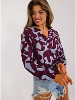 Bluzka model 22087379 bordowy - FPrice