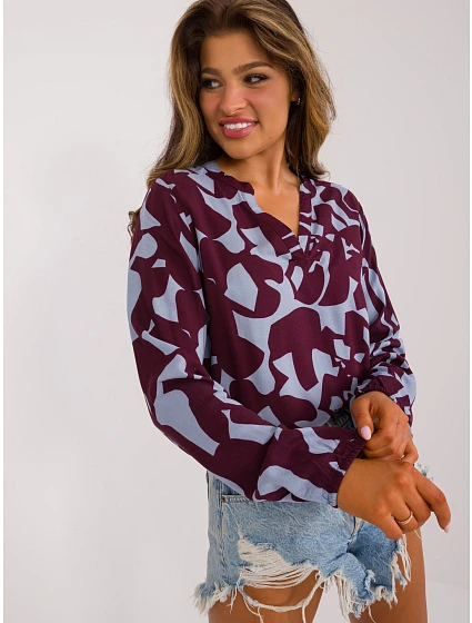 Bluzka model 22087379 bordowy - FPrice