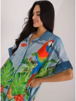 Košeľa DHJ KS 19007.32 modrá Košeľa DHJ KS 19007.32 modrá