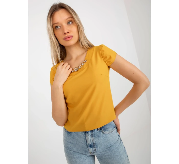 Blúzka LK BZ 505783 1.42P tmavo žltá