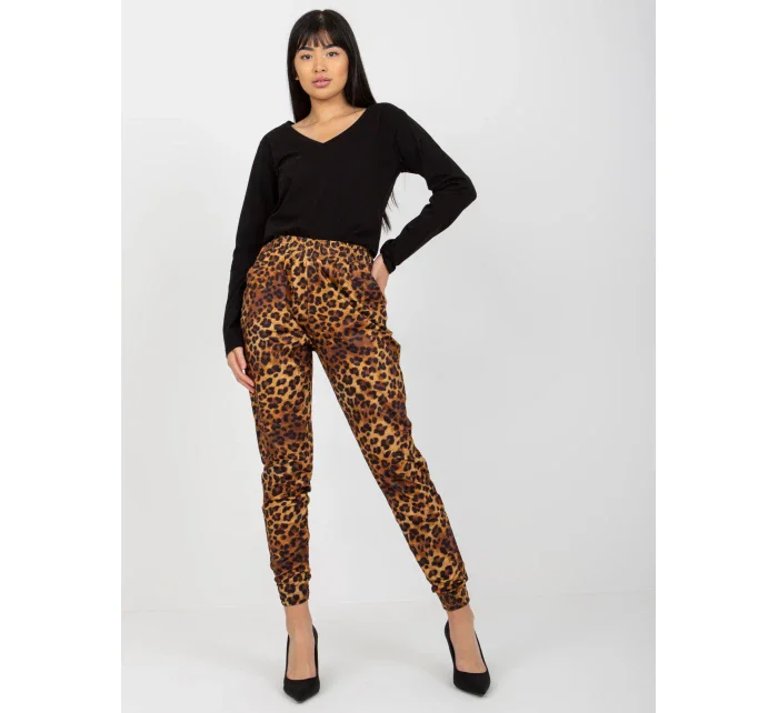 Nohavice VI SP 150.38P čierna a béžová