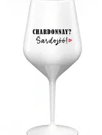 CHARDONNAY? ŠARDOJÓÓ! - biely nerozbitný pohár na víno 470 ml