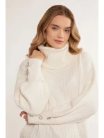 Svetr Golf s rukávy bílý model 20745483 - Monnari Svetr Golf s rukávy bílý model 20745483 - Monnari