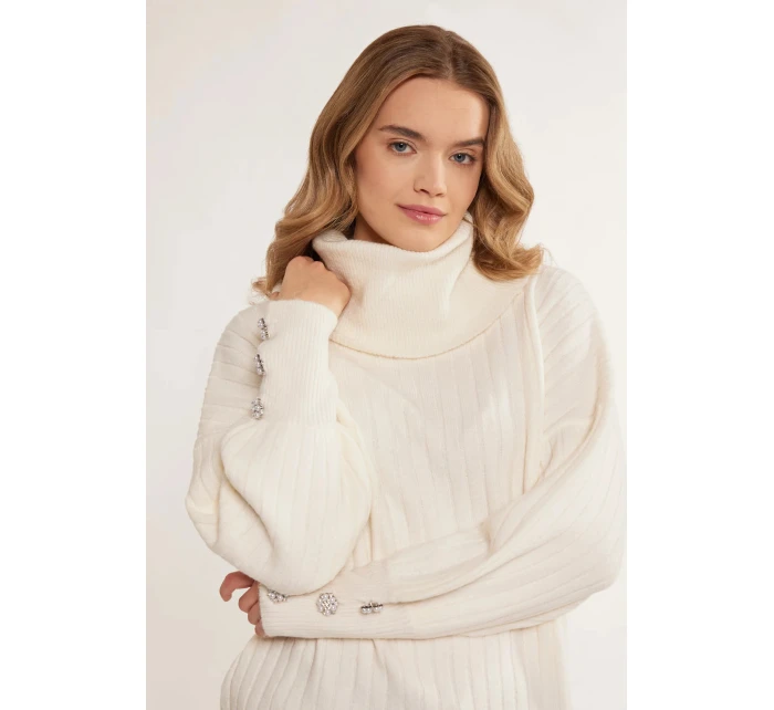 Svetr Golf s rukávy bílý model 20745483 - Monnari Svetr Golf s rukávy bílý model 20745483 - Monnari