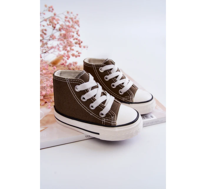 Dětské Vysoké Tenisky Khaki Filemon