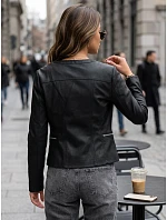 Dámská bunda z ekokůže černá model 22384855 - FashionStreet Dámská bunda z ekokůže černá model 22384855 - FashionStreet