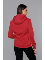 Červená dámska tepláková mikina (W02-20)