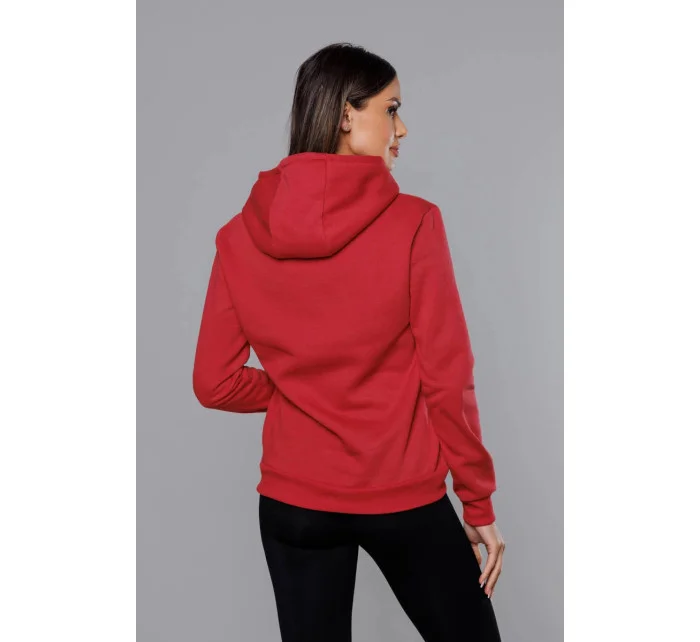Červená dámska tepláková mikina (W02-20)