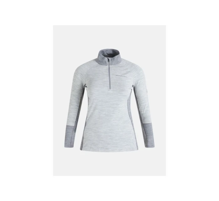 Peak Performance W Magic Half Zip termo tričko šedé Peak Performance W Magic Half Zip termo tričko šedé