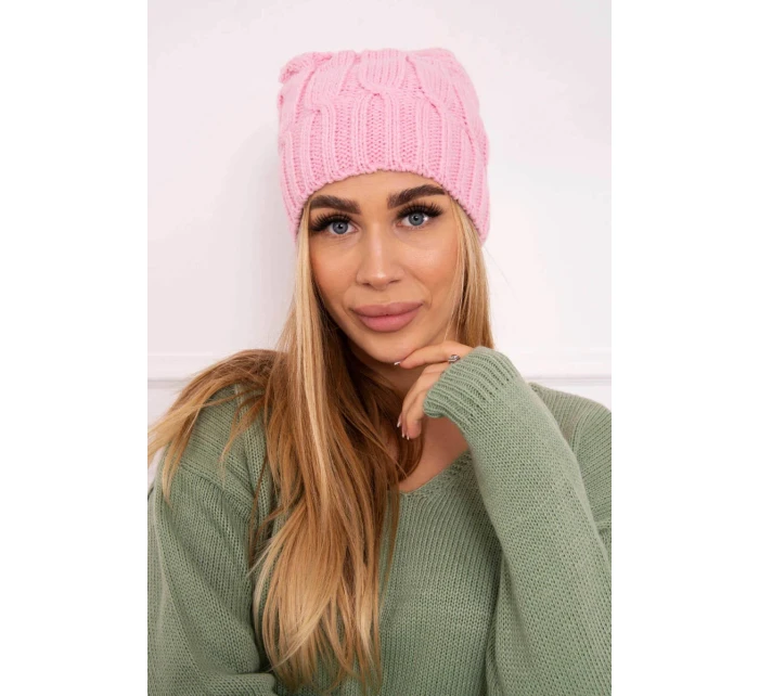 Fleecová čiapka Iwona K221 pink