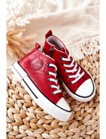 Dětské Tenisky BIG STAR model 21562562 Červené - Big Star Shoes Dětské Tenisky BIG STAR model 21562562 Červené - Big Star Shoes