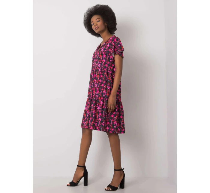 Šaty WN SK 842 1.25P čierna a ružová