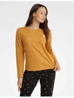 Dámské pyžamo  Hořčicová a černá  model 18754579 - HENDERSON LADIES