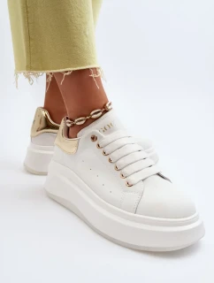 Dámské kožené tenisky GOE Bílé