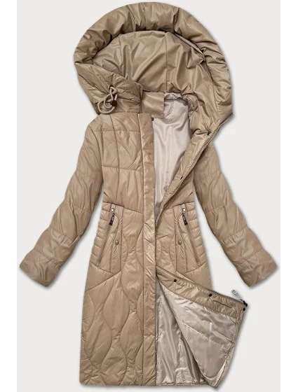 Dámska prešívaná prechodná bunda S'West v béžovej farbe (B8302-12)