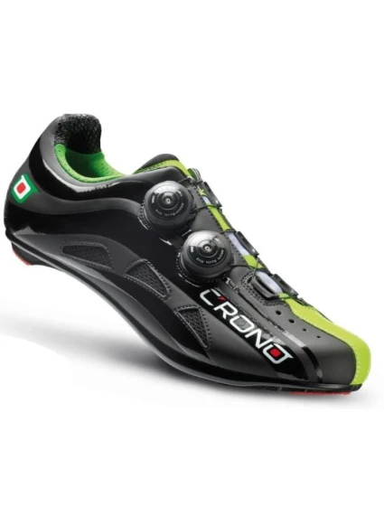 CRONO cestná obuv FUTURA 2 black-green 43.5