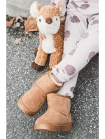 Dětské Teplé Sněhule Semišové Velbloud model 21602949 - Boto Dětské Teplé Sněhule Semišové Velbloud model 21602949 - Boto