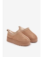 Dětské sněhule s výšivkou béžové model 21711240 - Boto