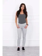 Dámské kalhoty model 21196094 světle šedé - Kesi