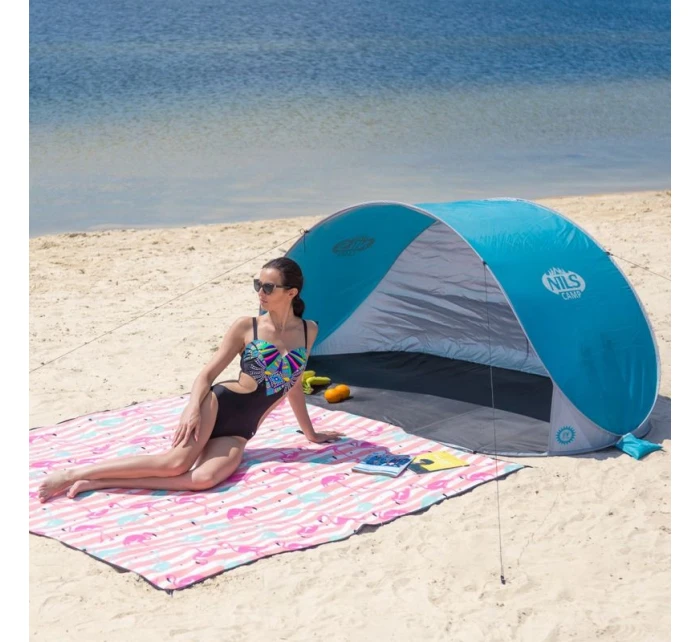 skládací plážový stan NILS  šedý model 21332463 - Nils Extreme