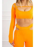 Súprava s blúzkou hore oranžová neónová Súprava s blúzkou hore oranžová neónová