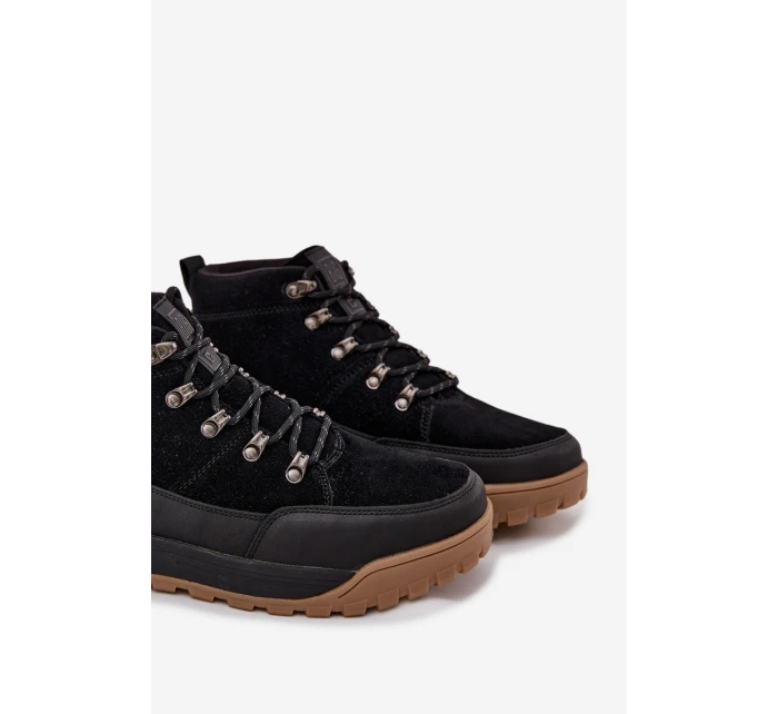 Semišové Pánské Boty Big Star Černé model 21706099 - Big Star Shoes Semišové Pánské Boty Big Star Černé model 21706099 - Big Star Shoes