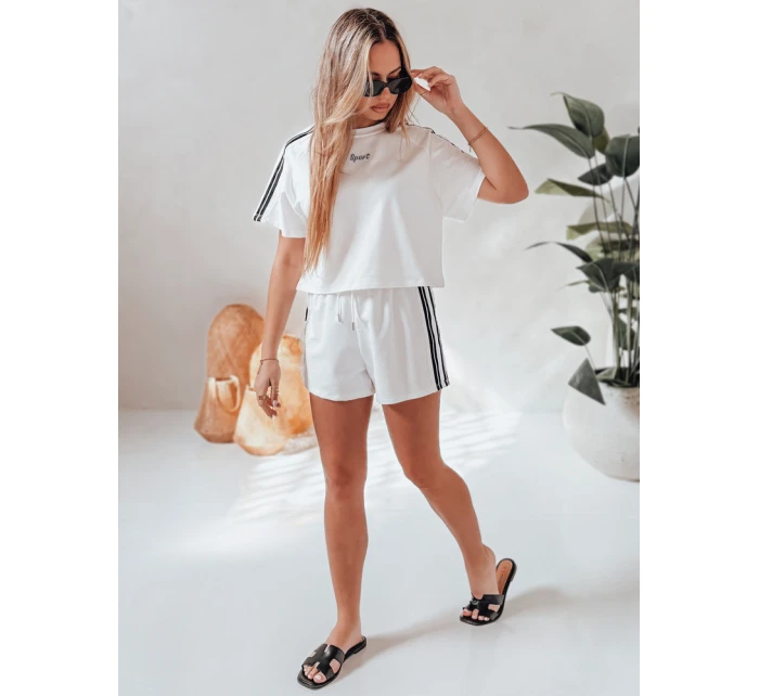 Dámská tepláková souprava LOVE SPORT bílá Dstreet model 21988896 - FashionStreet