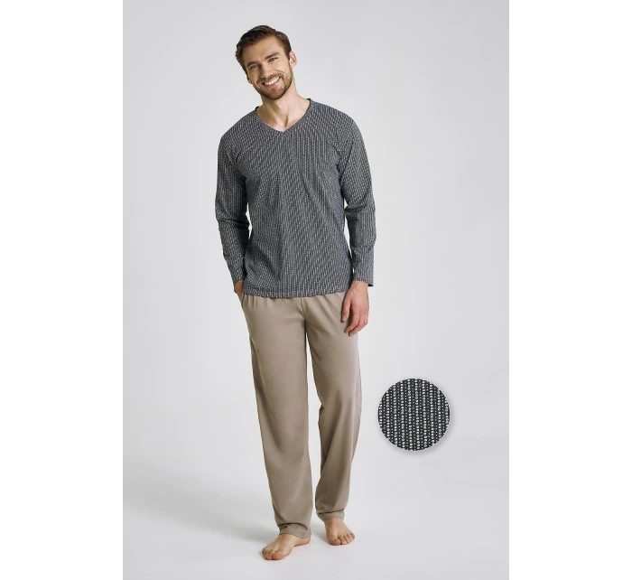 dlouhé/r 3XL4XL Z25/26 pánské pyžamo model 21281057 - Taro dlouhé/r 3XL4XL Z25/26 pánské pyžamo model 21281057 - Taro