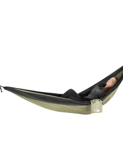 TURISTICKÁ HOJDACIA SIEŤ PRE 2 OSOBY 270X140CM ZELENÁ ČIERNA