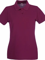 Fruit of the Loom Lady-Fit Premium Polo Dámske piké polo 16.3030 bordová
