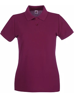 Fruit of the Loom Lady-Fit Premium Polo Dámske piké polo 16.3030 bordová