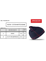 Result Headwear RC 074X Pletená rebrovaná čiapka 28.074X tmavomodrá