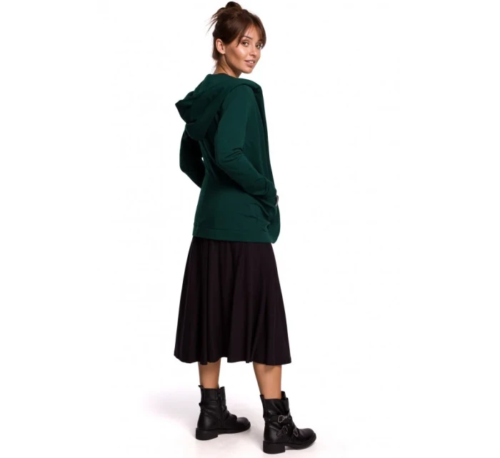 Blejzr s kapucí z úpletu černý model 15105755 - BeWear Blejzr s kapucí z úpletu černý model 15105755 - BeWear