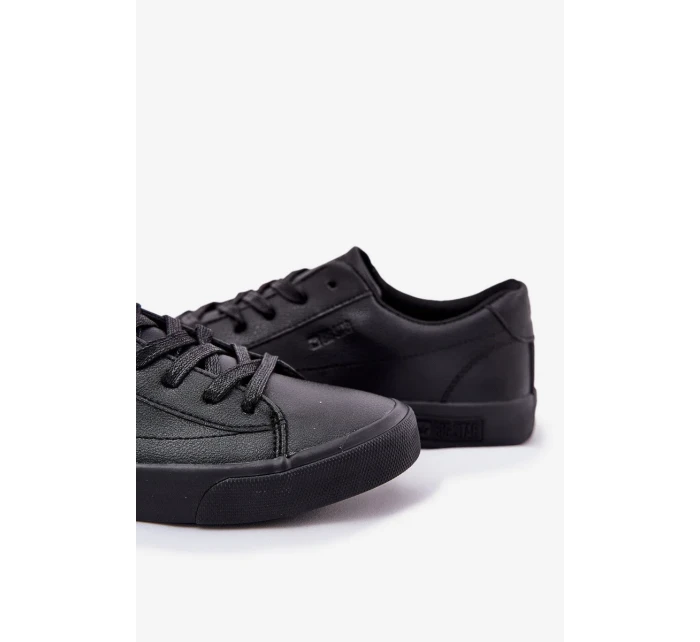 Pánske nízke tenisky z ECO kože Big Star - čierne Pánske nízke tenisky z ECO kože Big Star - čierne