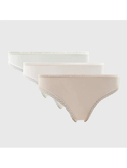 Dámske čipkované tangá 3 Pack UW0UW02824-0XY - Tommy Hilfiger Dámske čipkované tangá 3 Pack UW0UW02824-0XY - Tommy Hilfiger