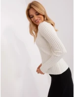 Dámský svetr PM SW model 21471949 Ecru - FPrice Dámský svetr PM SW model 21471949 Ecru - FPrice