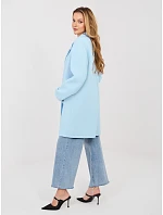 Dámský kabát IT EN model 22082242 1.06 světle modrá Rue Paris - FPrice Dámský kabát IT EN model 22082242 1.06 světle modrá Rue Paris - FPrice